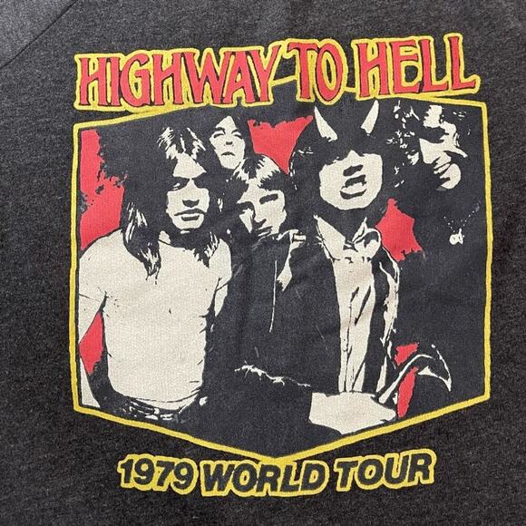Lucky Brand AC/DC Highway To Hell Pullover Sweatshirt Sweater Size Medium‎ New - Picture 11 of 12
